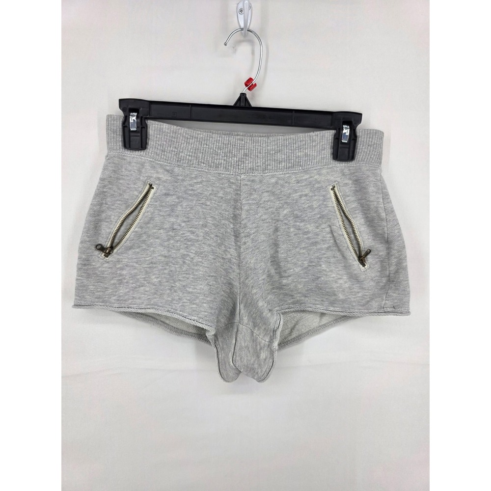 Aerie Heather Gray French Terry Lounge Shorts with Zipper Pockets XS